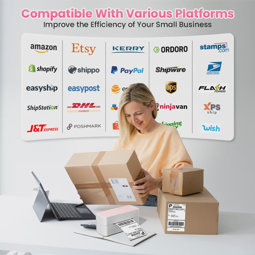 Phomemo PM-241BT Bluetooth Labelprinter - Draadloos Printen voor Verzending & Producten