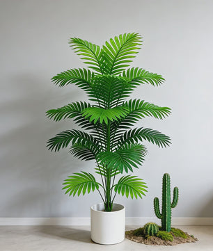 Kunstpalmboom 60-80cm Hoog - Realistische Kunstplant voor Binnen Decoratie