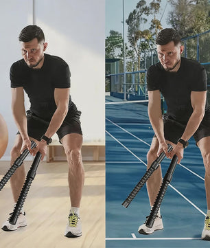 2x Fitness Staven 52cm - Ergonomisch & Anti-slip voor Core Krachttraining