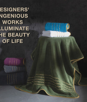 Luxe 8-delige Koraal Fleece Handdoekenset - Zacht, Absorberend & Sneldrogend