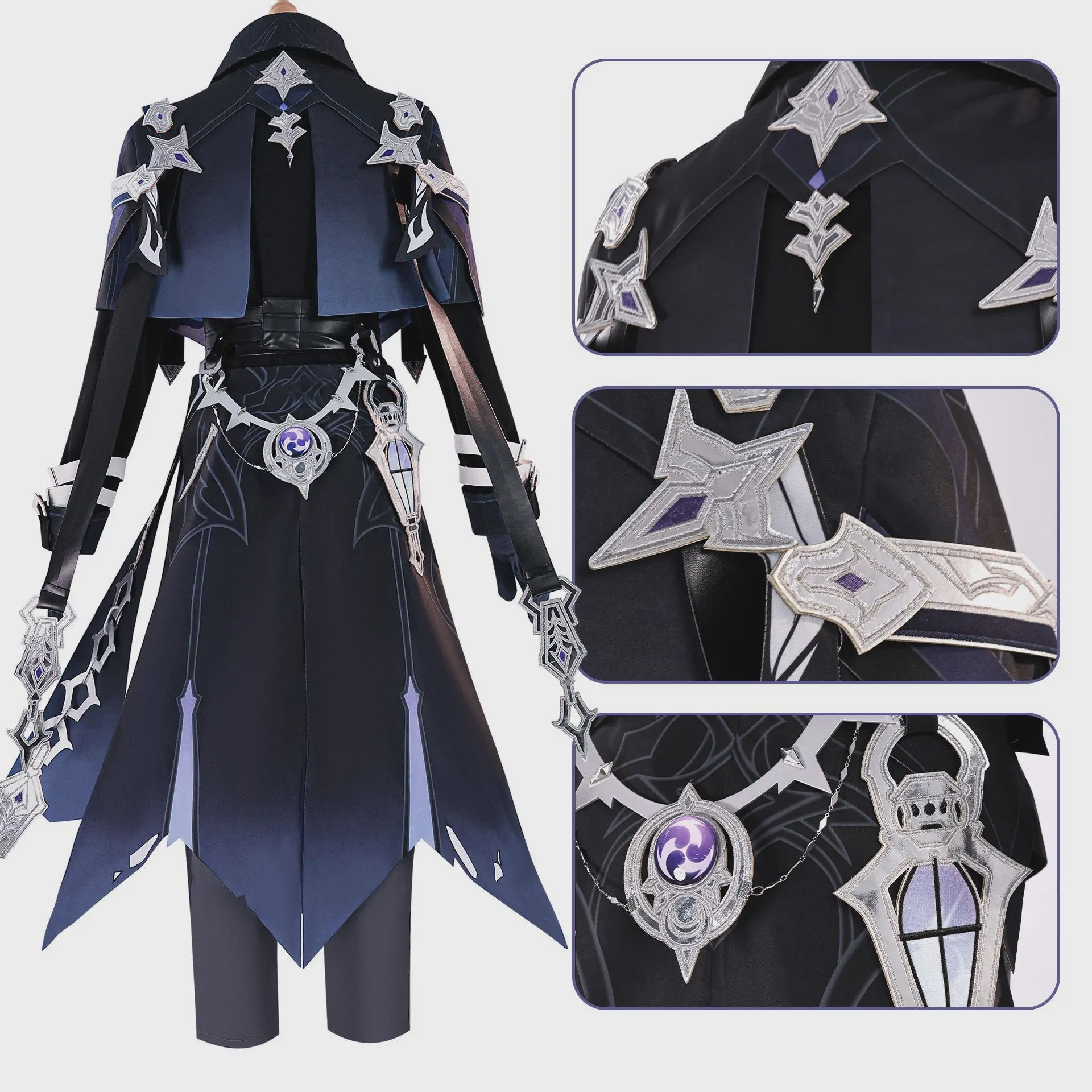Genshin Impact Chudomirovich Cosplay Kostuum & Pruik - Anime Kleding