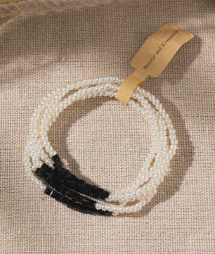 5-delige Bohemian Kralen & Parels Armbandenset voor Dames