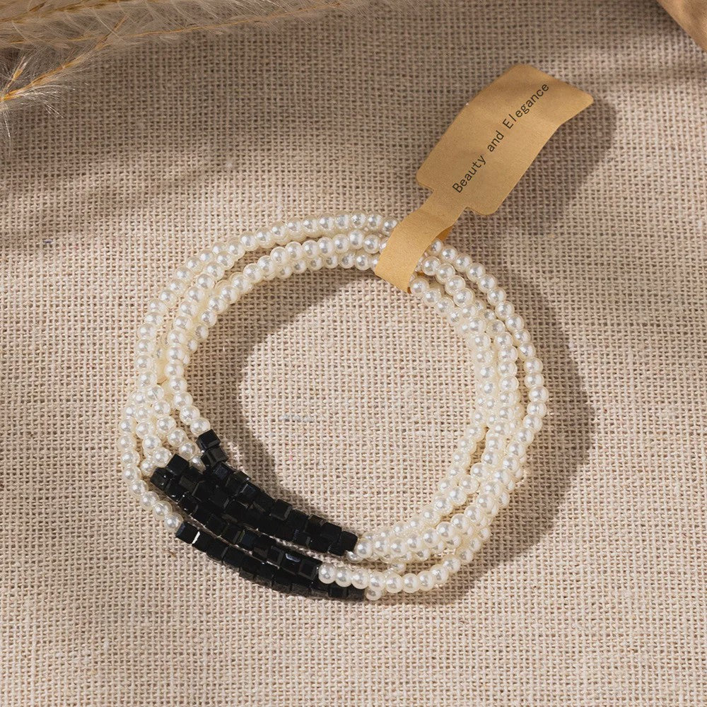 5-delige Bohemian Kralen & Parels Armbandenset voor Dames