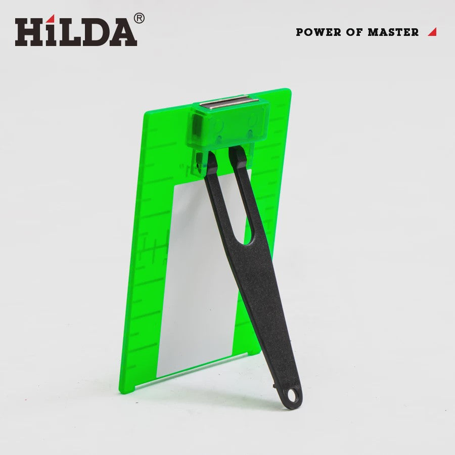 HILDA Laser Richtplaat Groen/Rood - Verticale/Horizontale Lijn Laser Target Bord