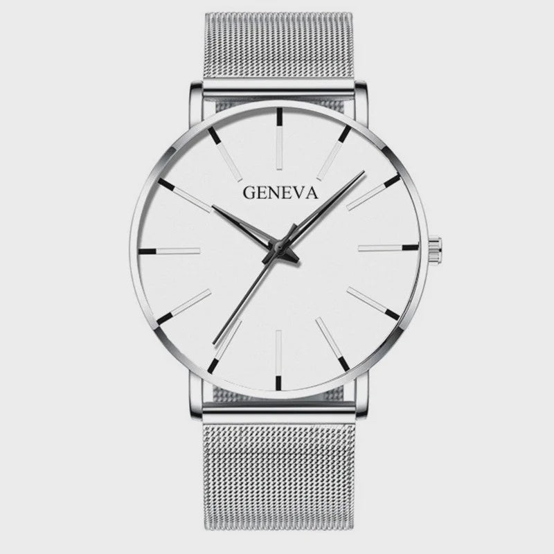 Luxe Herenhorloge met Slim Mesh Band - Stijlvol en Waterdicht