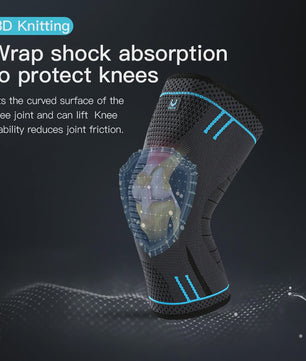 Comfortabele Kniebrace met Compressie en Ademend Materiaal voor Sport & Fitness