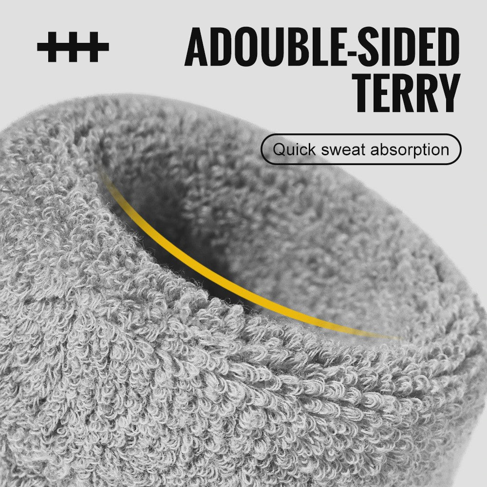WRELS Sport Polsband - Zweetabsorberend Terry Cloth voor Fitness, Tennis, Yoga