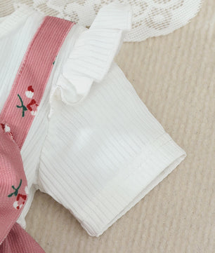 Zomerjurk met Hoofdband voor Baby Meisjes - Bloemig Design met Grote Strik