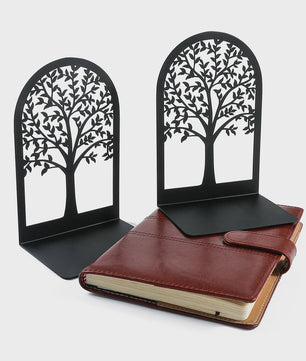 Decoratieve Levensboom Boekensteunen - Stijlvolle Boekenhouders voor Bureau en Thuis