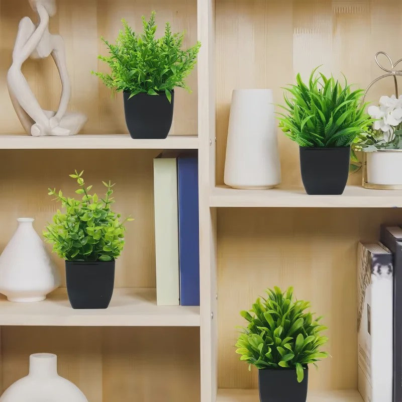 Kunstplant in Zwarte Pot - Decoratieve Groene Plant voor Huis, Kantoor & Feest