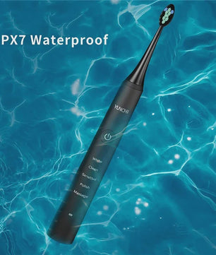 Sonische Elektrische Tandenborstel Oplaadbaar IPX7 Waterdicht met 5 standen, Timer & Reiskoffer