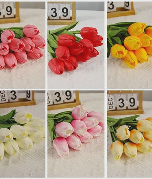 Real Touch Kunstbloemen Tulpen - Luxe Boeketten voor Huis & Bruiloft Decoratie