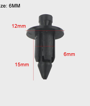 20x Kunststof Push Clips voor Motor Kuipdelen - 6mm, 7mm, 8mm