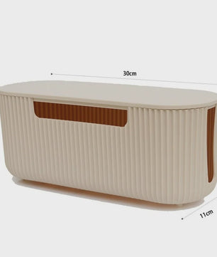 Stijlvolle Kabel Organizer Box met Deksel - Orde op Bureau en Werkplek