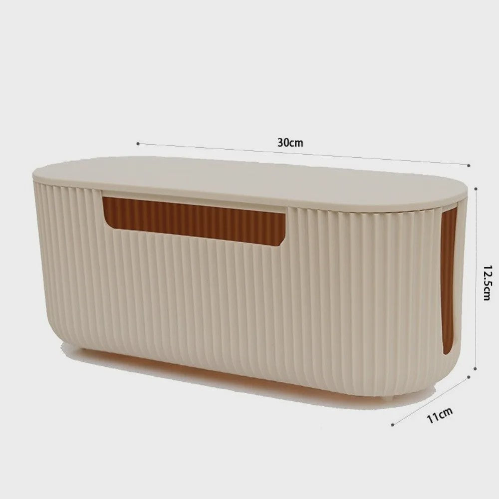 Stijlvolle Kabel Organizer Box met Deksel - Orde op Bureau en Werkplek