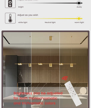 Moderne LED Plafond Hanglamp voor Woonkamer, Eetkamer & Keuken - Dimbare Verlichting