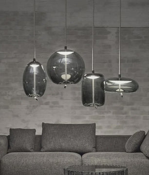 Moderne Glazen LED Hanglamp - Stijlvolle Verlichting voor Woonkamer, Keuken & Bar