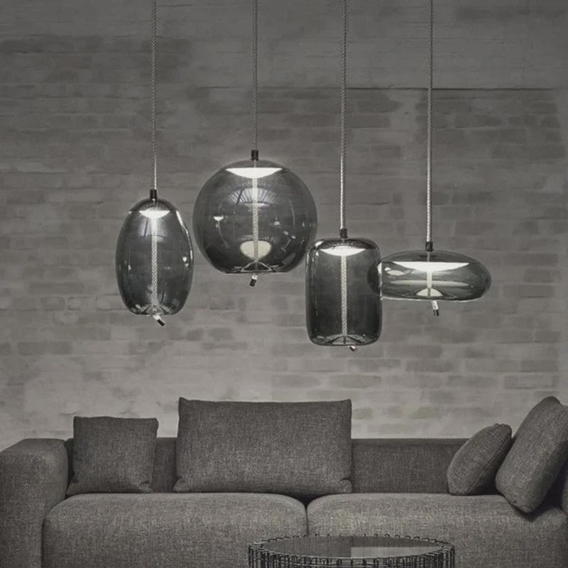 Moderne Glazen LED Hanglamp - Stijlvolle Verlichting voor Woonkamer, Keuken & Bar