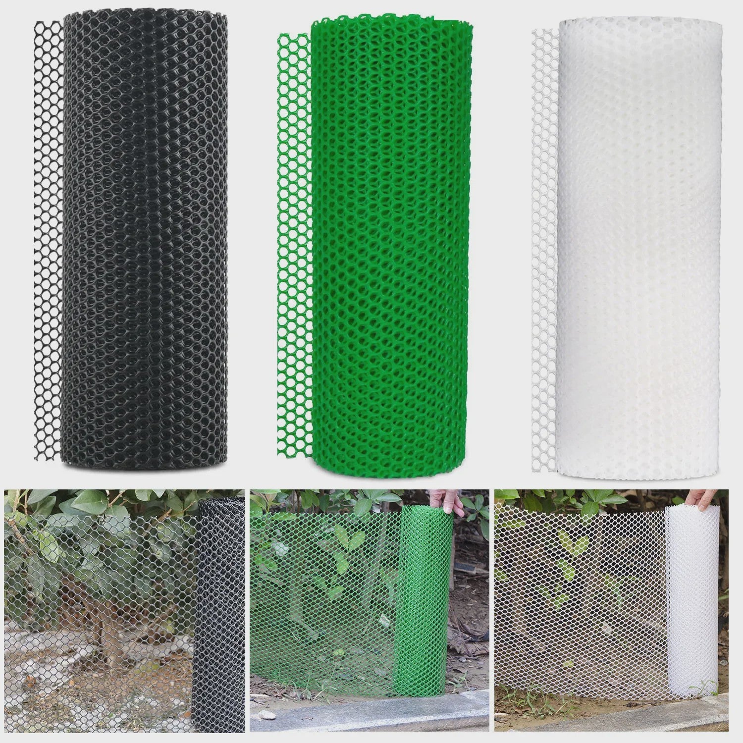 Universeel Beschermnet Plastic Gaas 40x300cm - Valbeveiliging, Tuin & Dierenverblijf