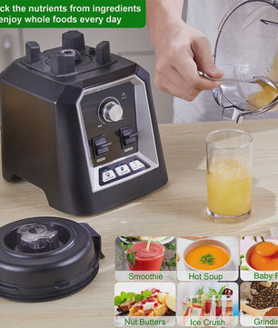 BioloMix Krachtige Keuken Blender met 2L Jar - Smoothie, Sap & IJscrusher
