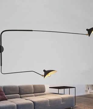 Moderne Verstelbare Vloerlamp met Lange Arm - Minimalistisch Design voor Woonkamer, Slaapkamer & Leeshoek