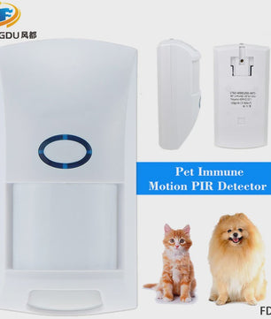 Draadloze PIR Bewegingsmelder 433MHz RF - Smart Home Alarmsysteem met Huisdierimmuniteit