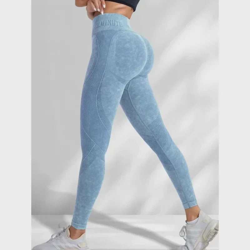 Naadloze Hoge Taille Yoga Legging - Hip Lifting & Ademend voor Sport