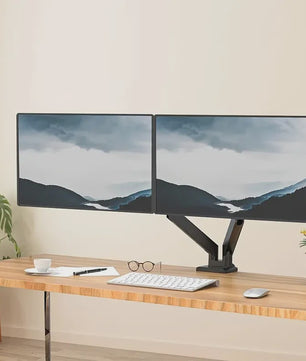 Dubbele Monitorarm voor 13-32 inch Schermen | Verstelbaar & Draaibaar