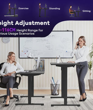 Elektrisch Verstelbaar Bureau met Geheugenfunctie - Ergonomisch Thuiswerk Bureau
