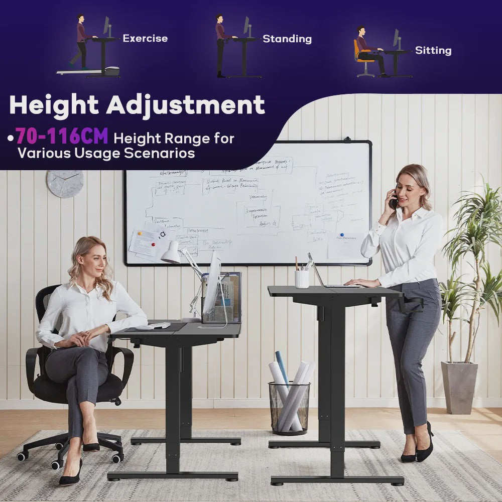 Elektrisch Verstelbaar Bureau met Geheugenfunctie - Ergonomisch Thuiswerk Bureau