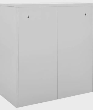 Grijze Lockerkast met Sleutelslot - 9 Vakken - Staal - 90x45x92.5 cm