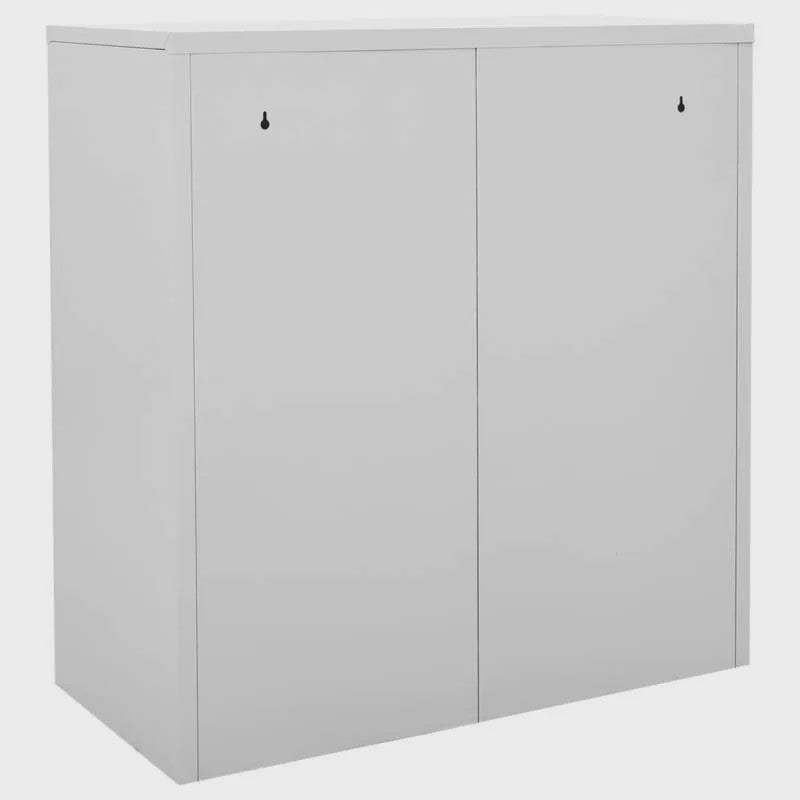 Grijze Lockerkast met Sleutelslot - 9 Vakken - Staal - 90x45x92.5 cm