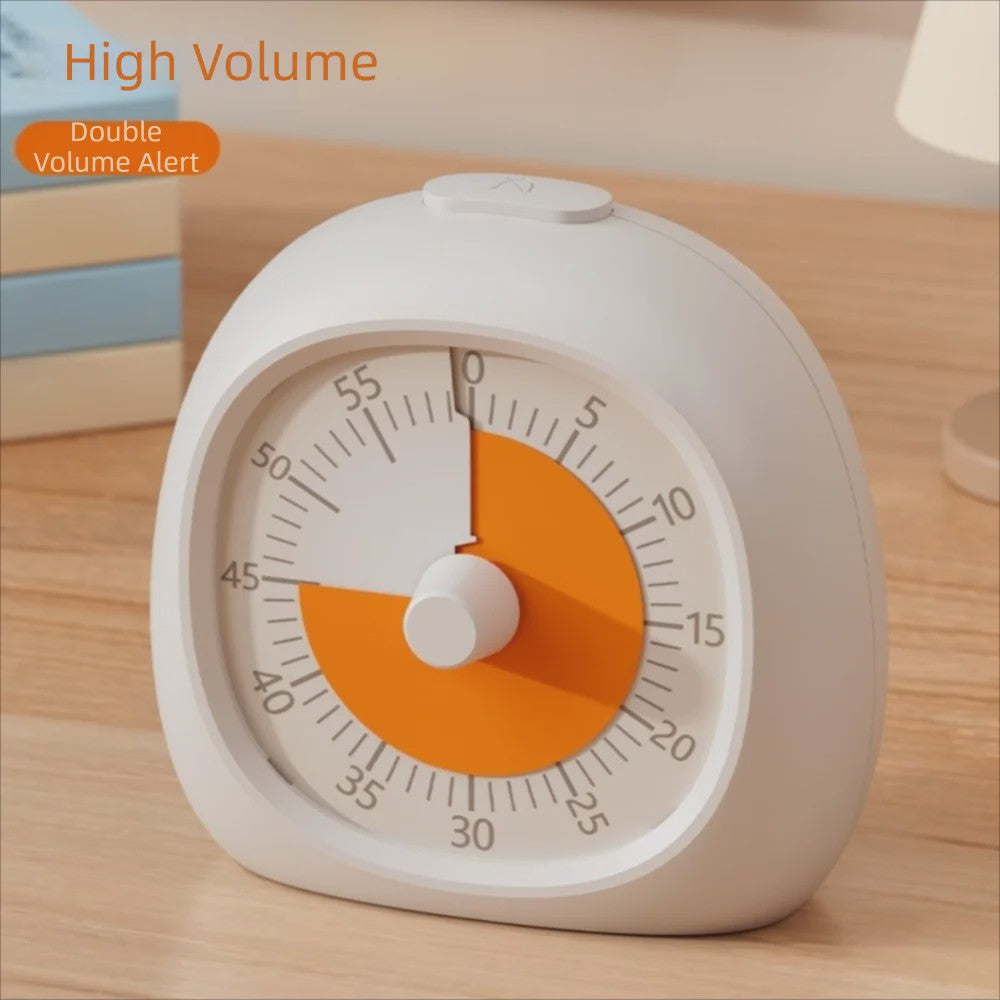 Visuele Timer 60 Minuten - Stille Tijdmanagement Hulp voor Kinderen & Keuken