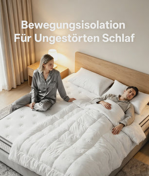 7-Zone Pocketvering Matras 90x200cm & 140x200cm - 25cm Dik, H3 Hardheid, Randversterking voor Optimaal Slaapcomfort