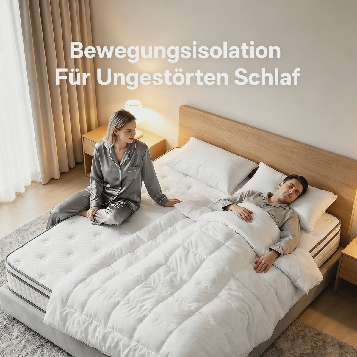 7-Zone Pocketvering Matras 90x200cm & 140x200cm - 25cm Dik, H3 Hardheid, Randversterking voor Optimaal Slaapcomfort