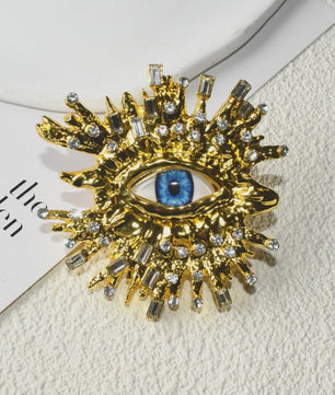 Gouden Baroque Oog Oorbellen - Statement Dames Sieraden