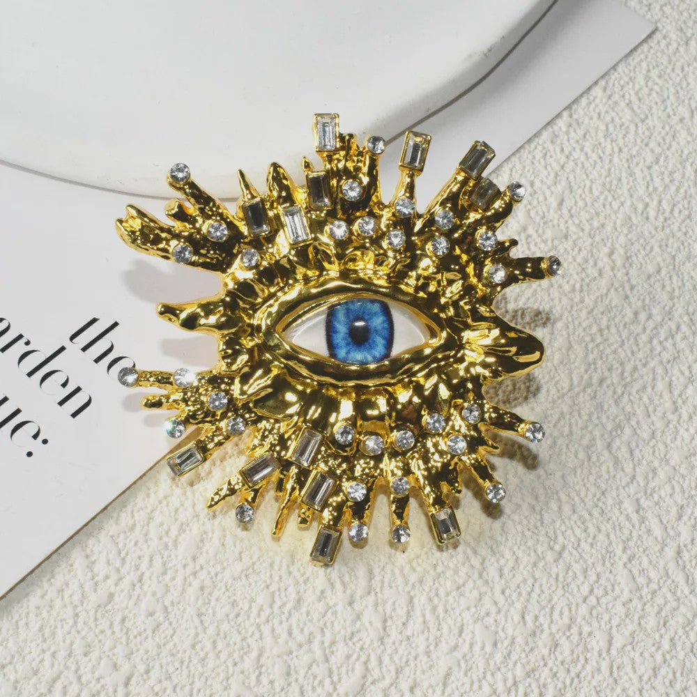Gouden Baroque Oog Oorbellen - Statement Dames Sieraden