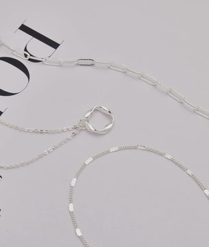 Gelaagde Kettingen Set Dames - 14K Goudkleurig & Zilverkleurig - Stapelbaar met Hanger