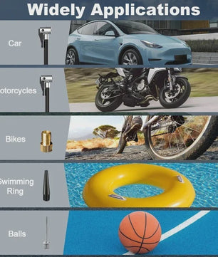 Draadloze Draagbare Luchtpomp & Bandencompressor 150 PSI - Voor Auto, Motor, Fiets & Bal
