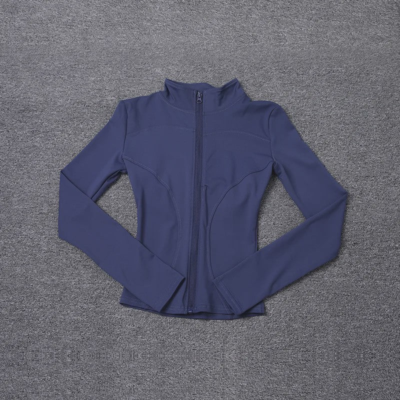 Dames Sportjack met Lange Mouwen - Ideaal voor Fitness, Yoga en Training