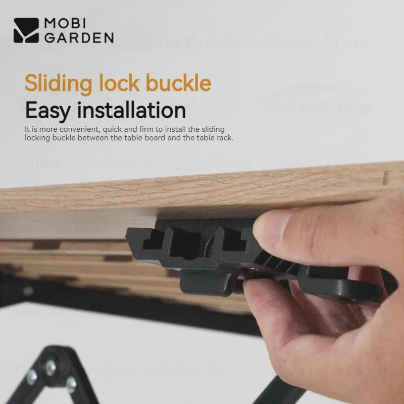 Mobi Garden X-Type Aluminium Campingtafel - Lichtgewicht, Opvouwbaar & Verstelbaar