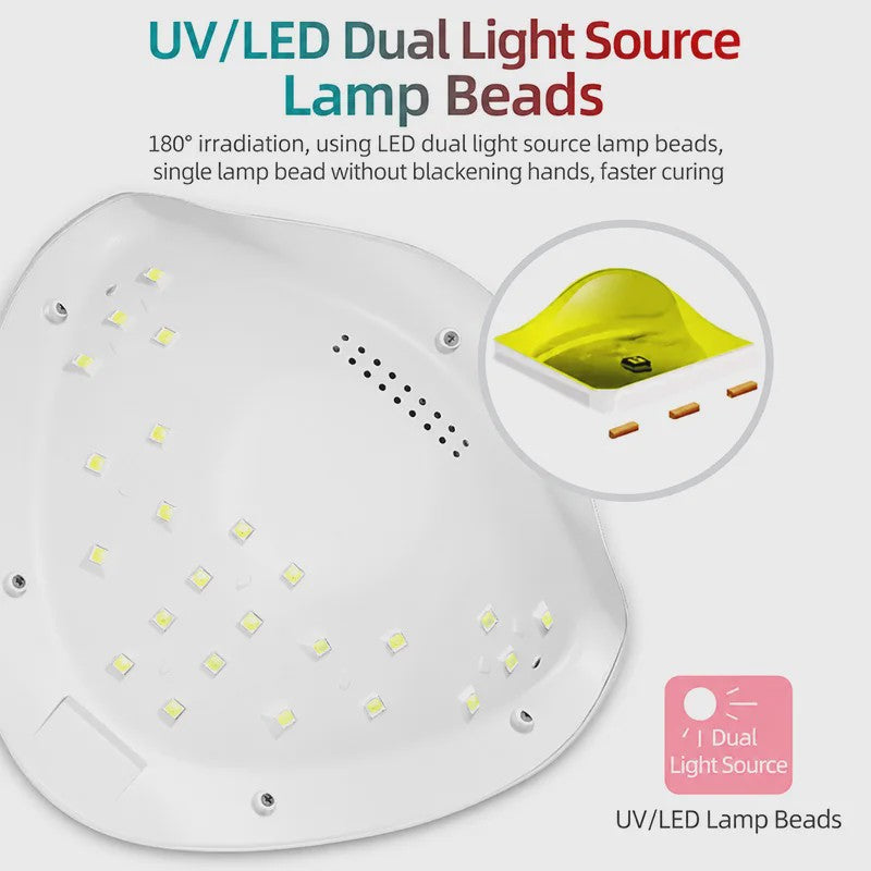 Professionele UV/LED Nageldroger Lamp met LCD Display en Smart Sensor - Snel Drogen van Gel Polish