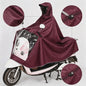 Waterdichte Motor Regen Poncho - Volledige Bescherming Scooter Regenpak met Transparant Vizier