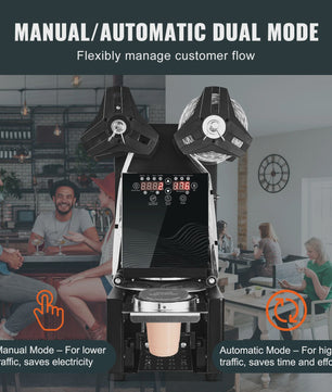 Volautomatische Cup Sealer Machine met LCD - 500-650 Cups/Uur