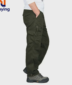 Heren Cargo Broek - Comfortabele Outdoor & Wandelbroek met Meerdere Zakken