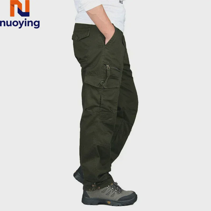 Heren Cargo Broek - Comfortabele Outdoor & Wandelbroek met Meerdere Zakken