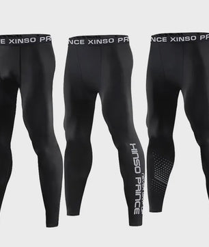 Heren Compressie Sportkleding Set - Long Sleeve Top & Broek voor Fitness, Hardlopen, Yoga