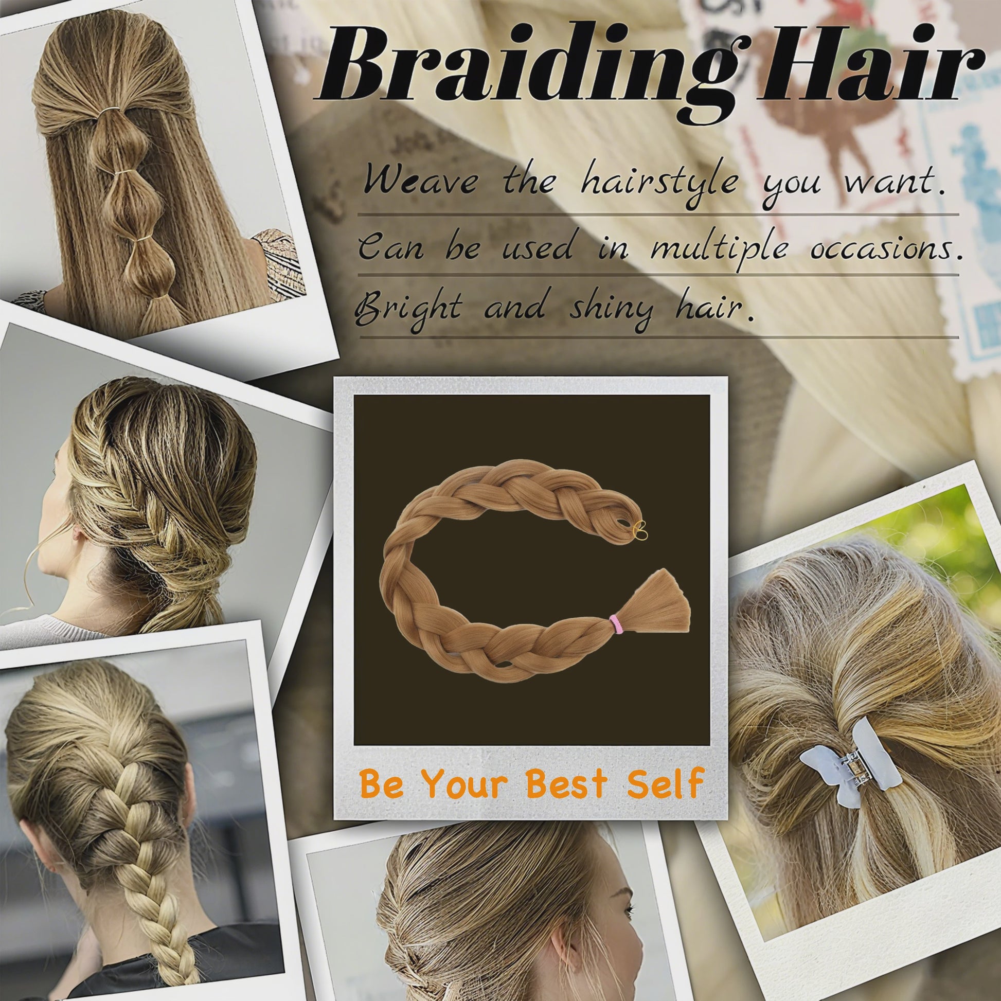 Jumbo Braiding Hair Extensions - 82 inch Synthetisch Vlecht Haar voor Box Braids & Twist