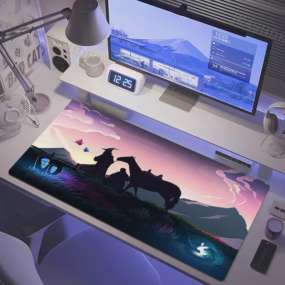 Grote Gaming Muismat XL - Lotrs Film Thema Deskmat voor PC & Bureau