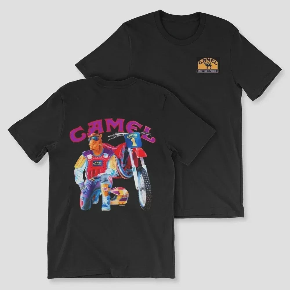 Retro Camel Cigarettes T-Shirt - Vintage Oversized Unisex Kleding